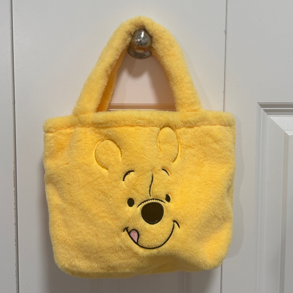 Winnie the Pooh Fuzzy Mini Tote Bag
